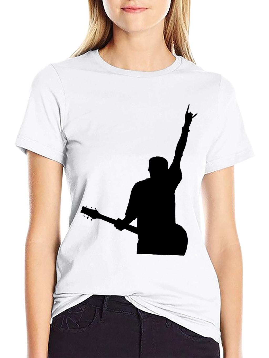 Rock On Silhouette Graphic Tee