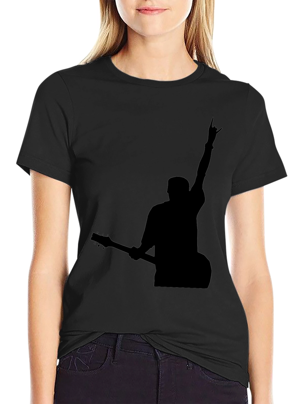Rock On Silhouette Graphic Tee