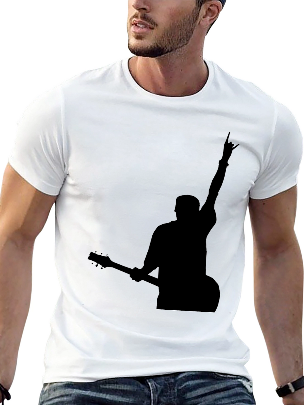 Rock On Silhouette Graphic Tee