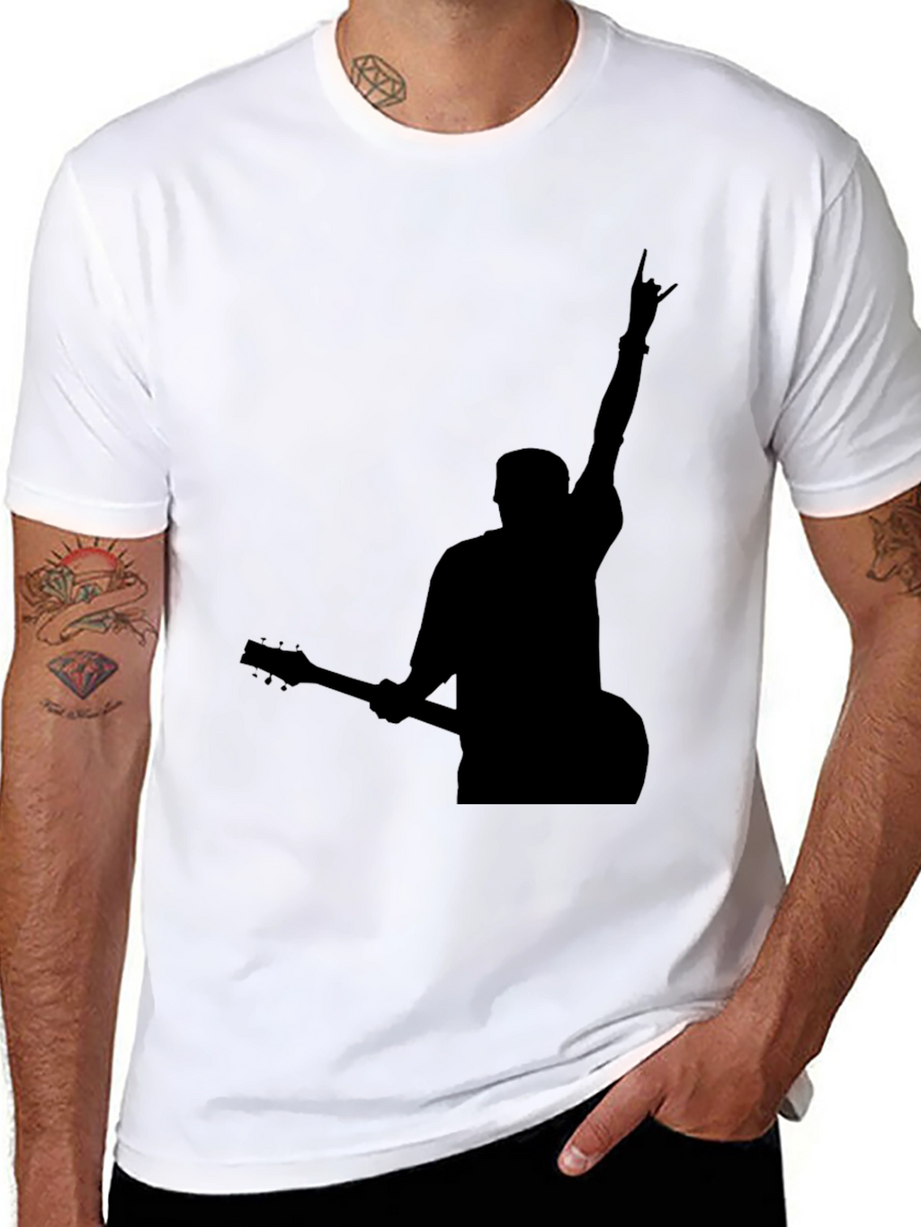 Rock On Silhouette Graphic Tee
