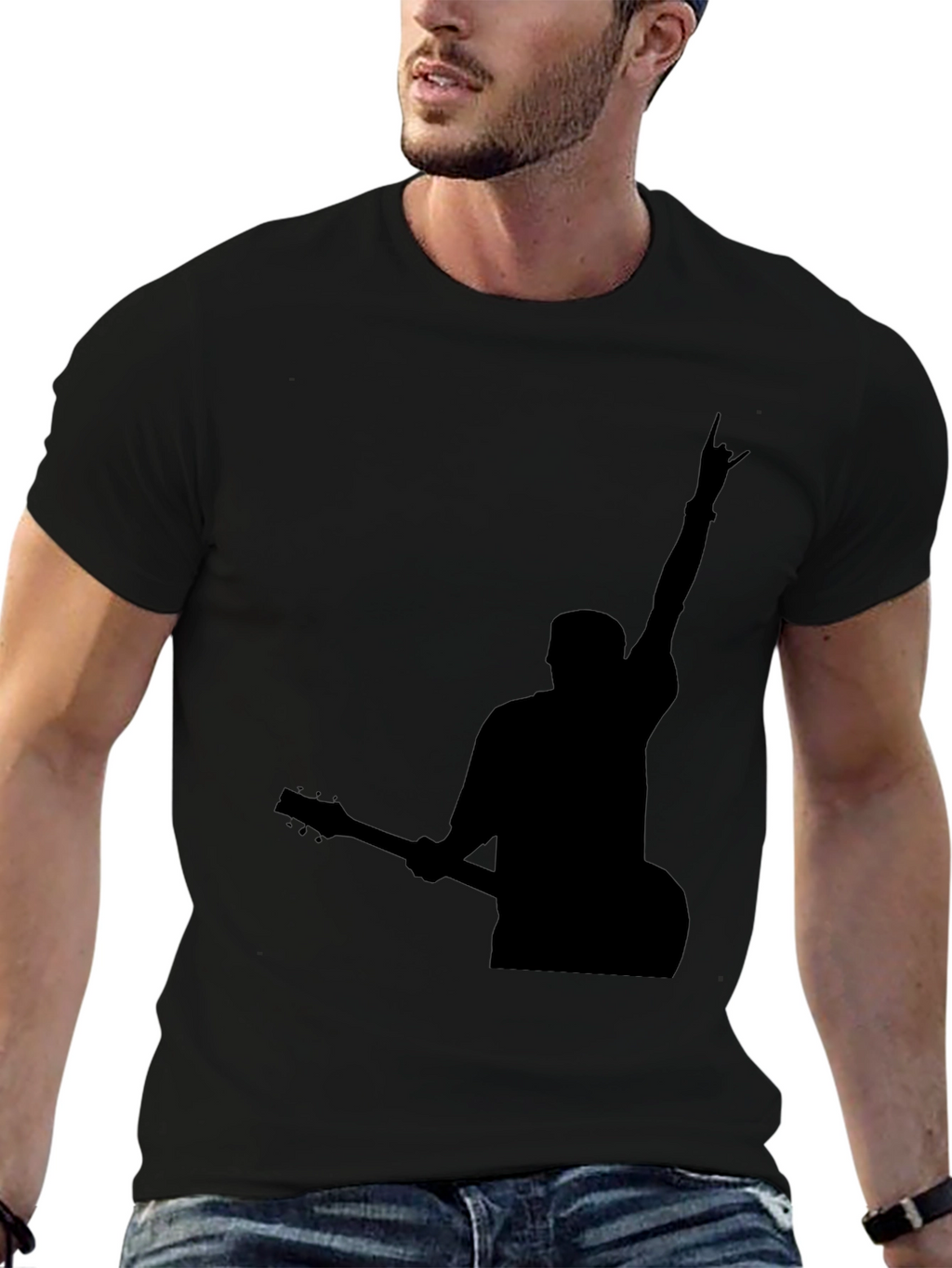 Rock On Silhouette Graphic Tee