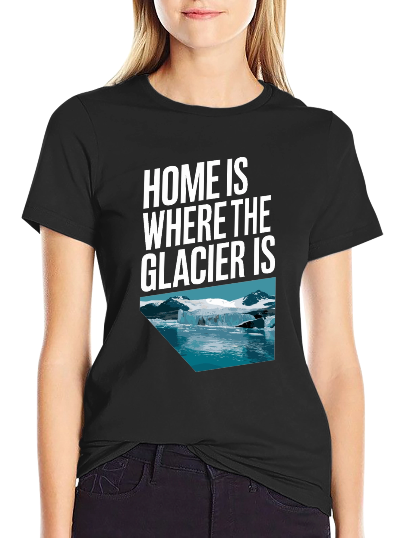 Glacier Graphic Tee - Home Is Where the Glacier Is
