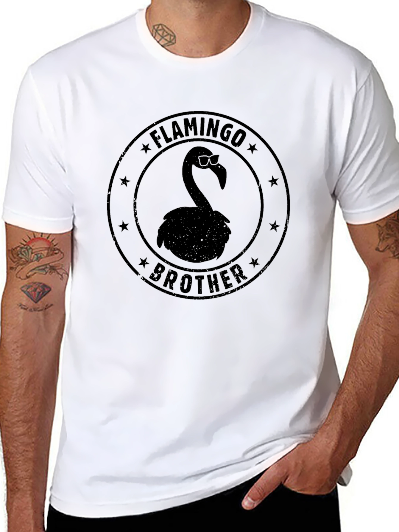 Flamingo Brother Graphic T-Shirt