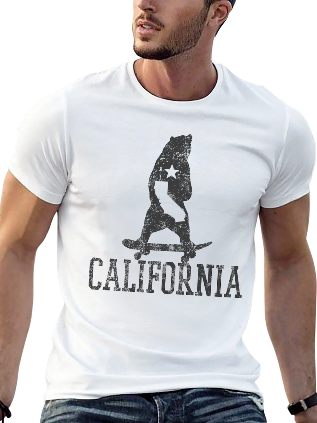 California Bear Skateboard T-Shirt