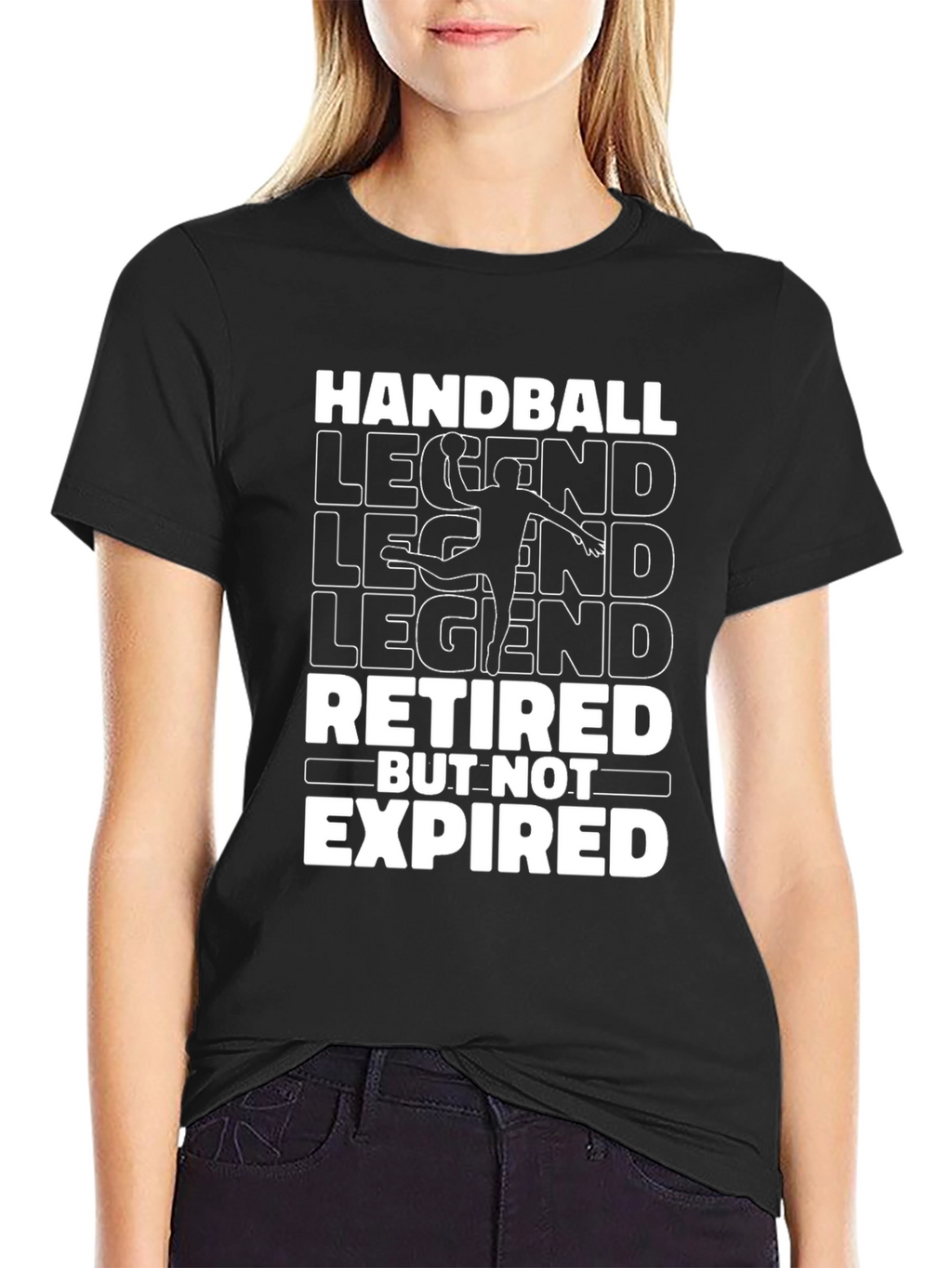 Handball Legend Retired But Not Expired Graphic T-Shirt
