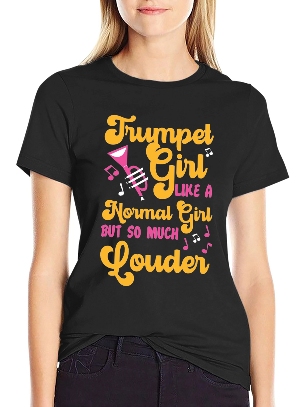 Trumpet Girl T-Shirt - Musician Apparel