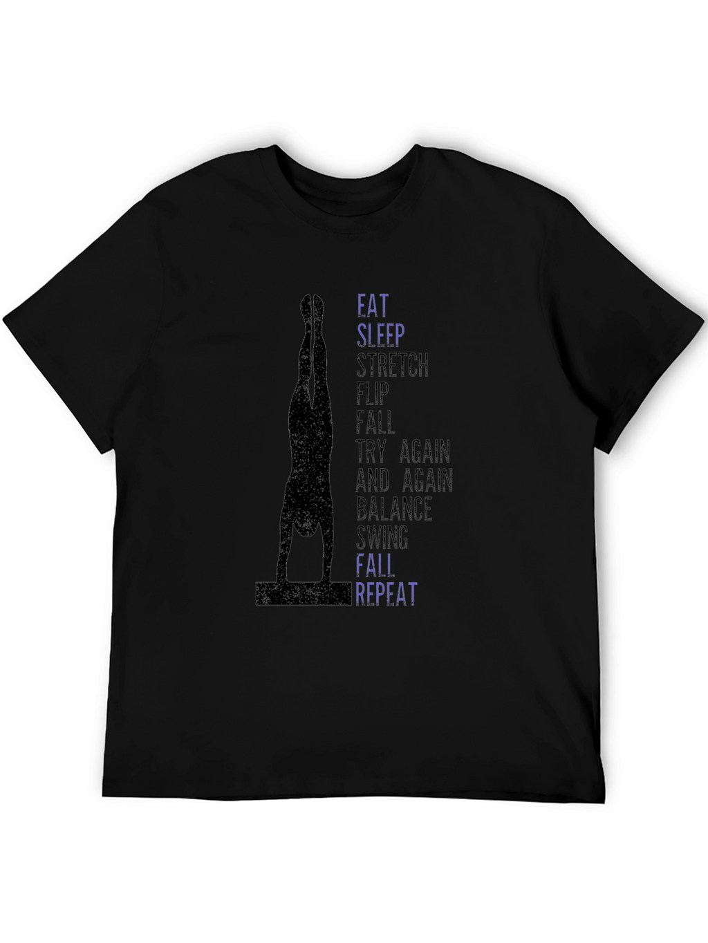 Gymnast T-Shirt: Eat Sleep Stretch Flip Repeat