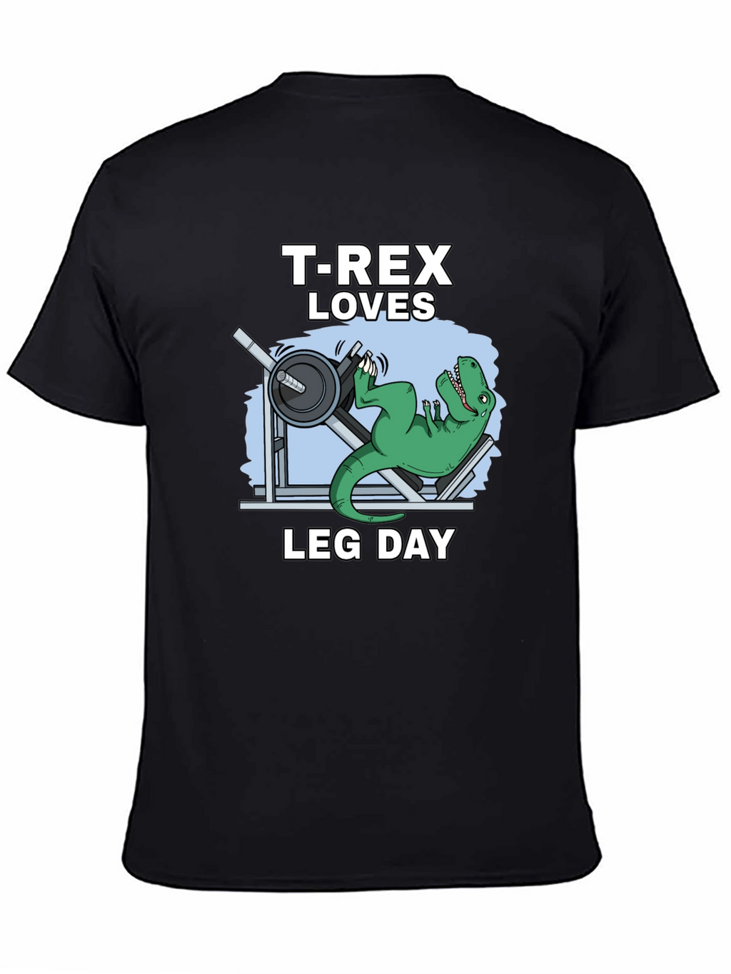 T-Rex Loves Leg Day Graphic T-Shirt
