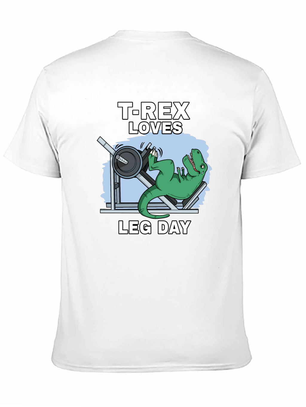 T-Rex Loves Leg Day Graphic T-Shirt