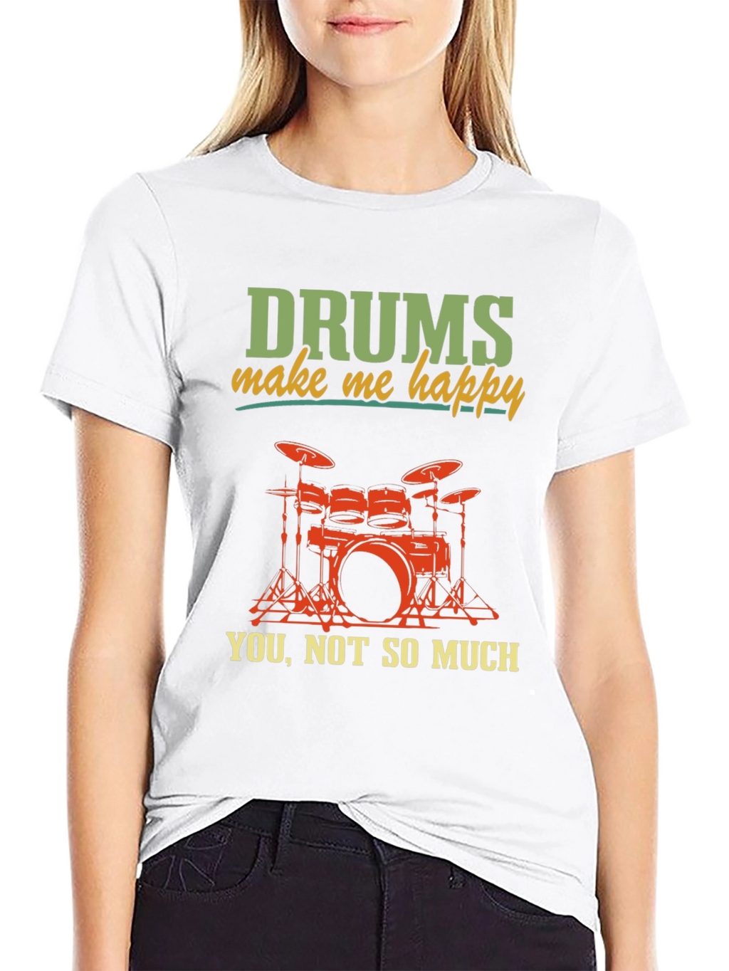 Drums Make Me Happy T-Shirt