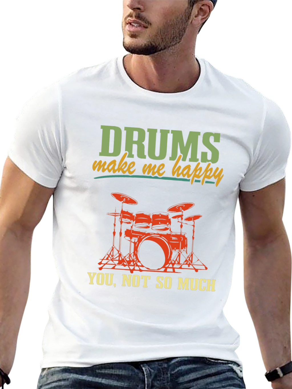 Drums Make Me Happy T-Shirt