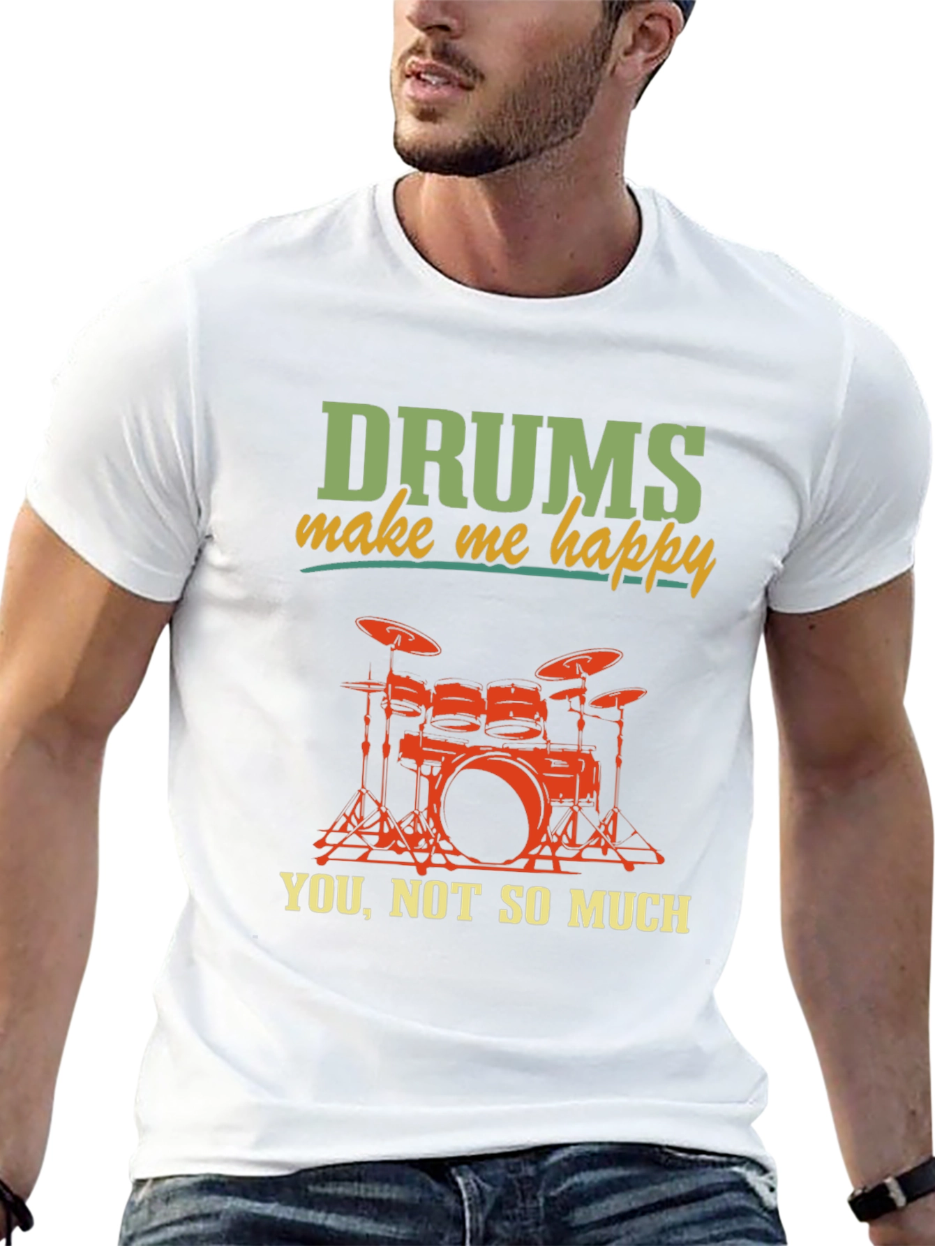 Drums Make Me Happy T-Shirt