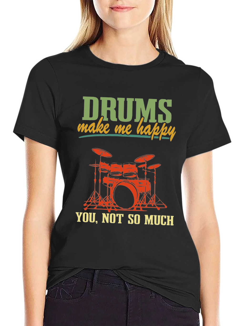 Drums Make Me Happy T-Shirt