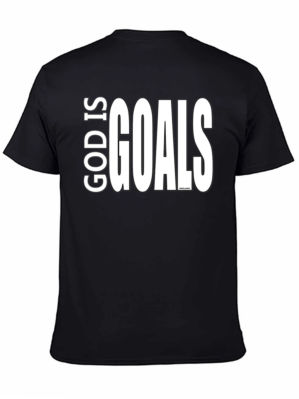 God Is Goals Graphic Tee - Black Cotton T-Shirt