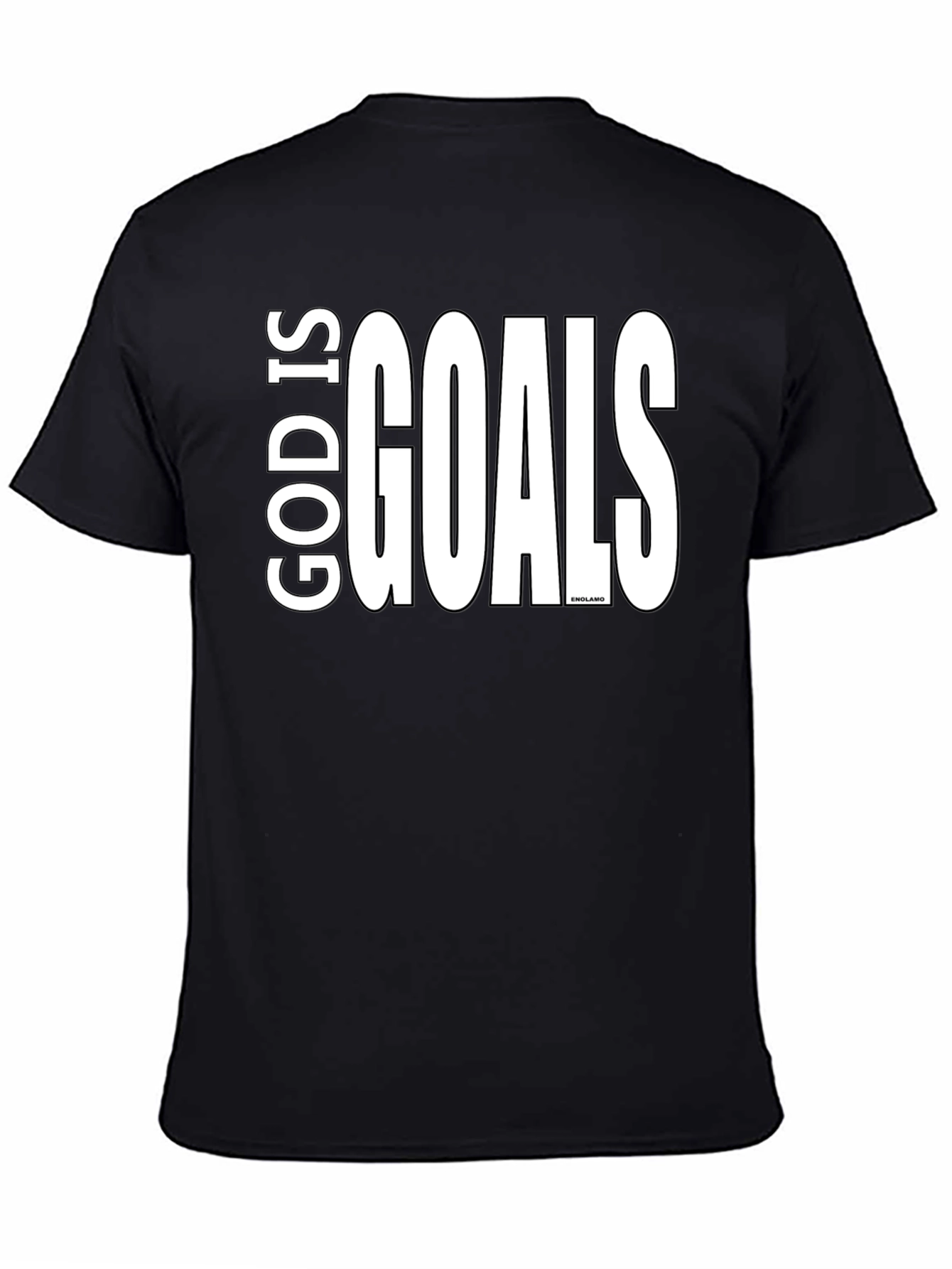 God Is Goals Graphic Tee - Black Cotton T-Shirt