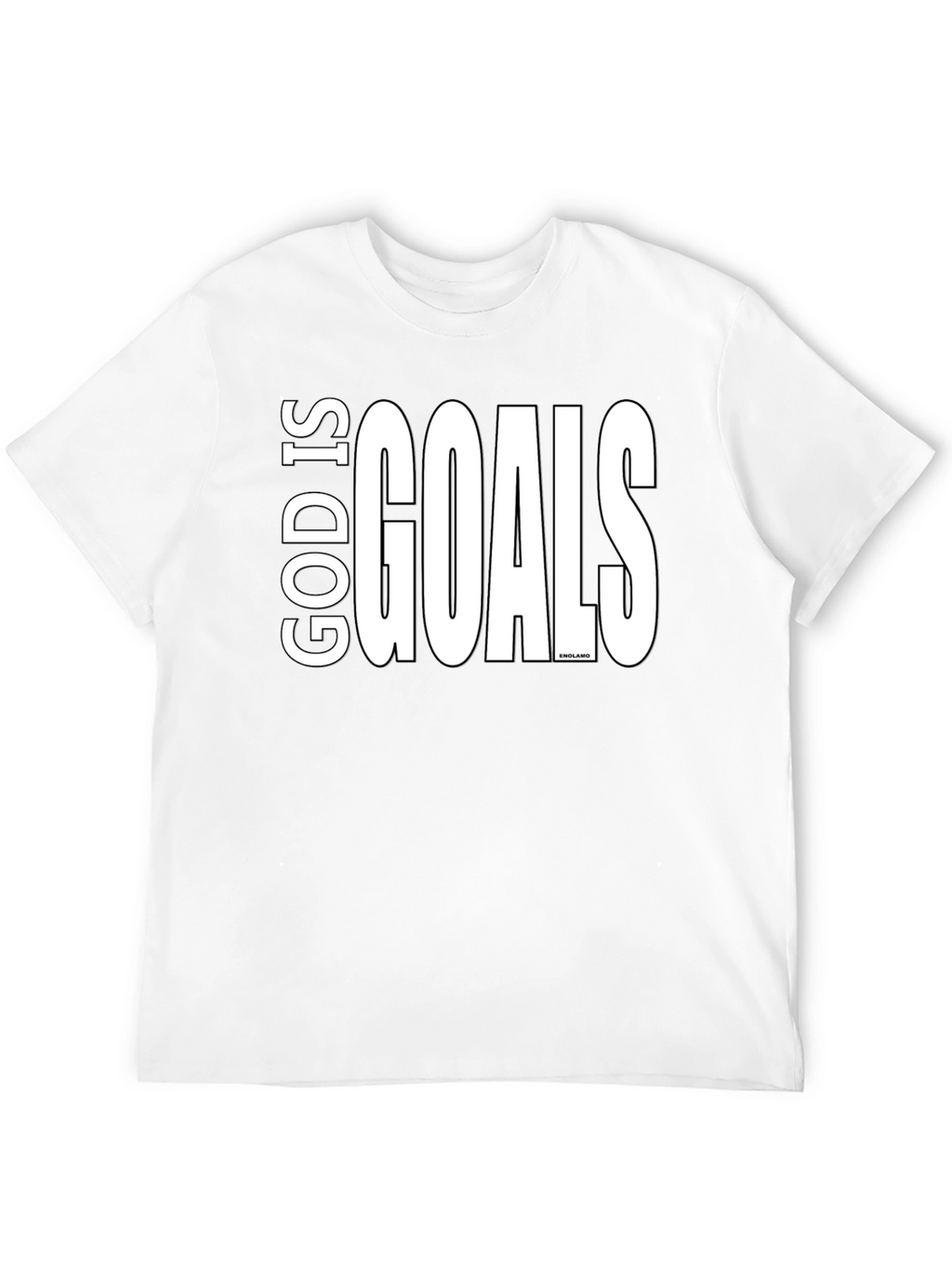God Is Goals Graphic Tee - Black Cotton T-Shirt