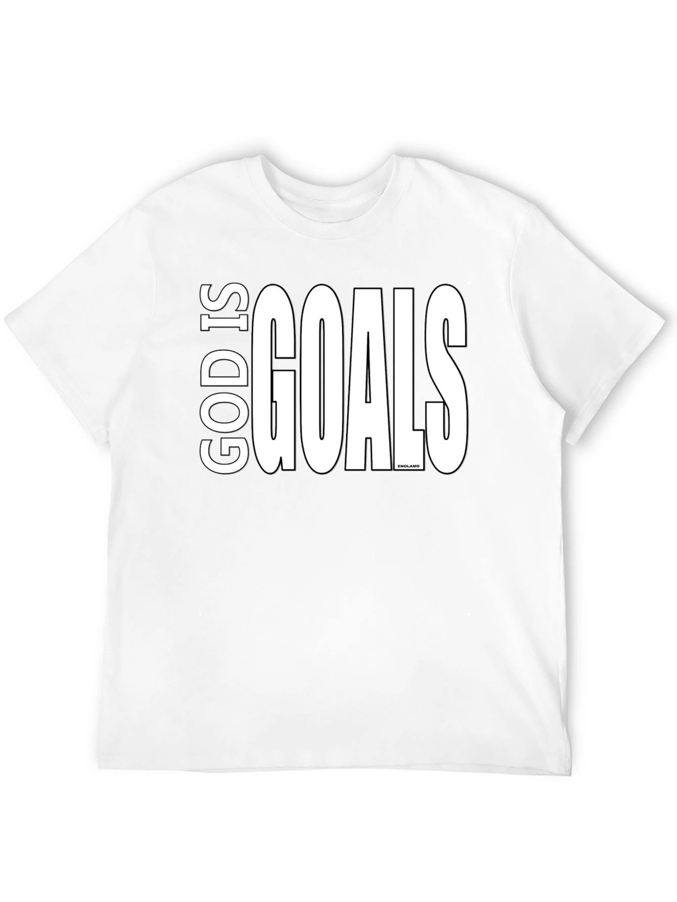 God Is Goals Graphic Tee - Black Cotton T-Shirt