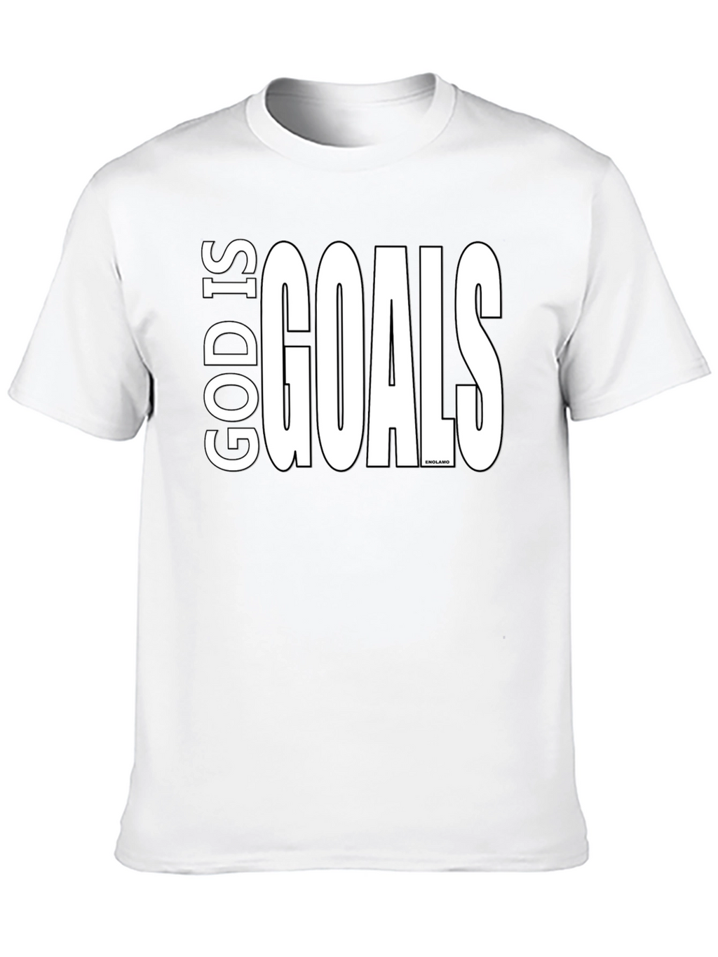 God Is Goals Graphic Tee - Black Cotton T-Shirt