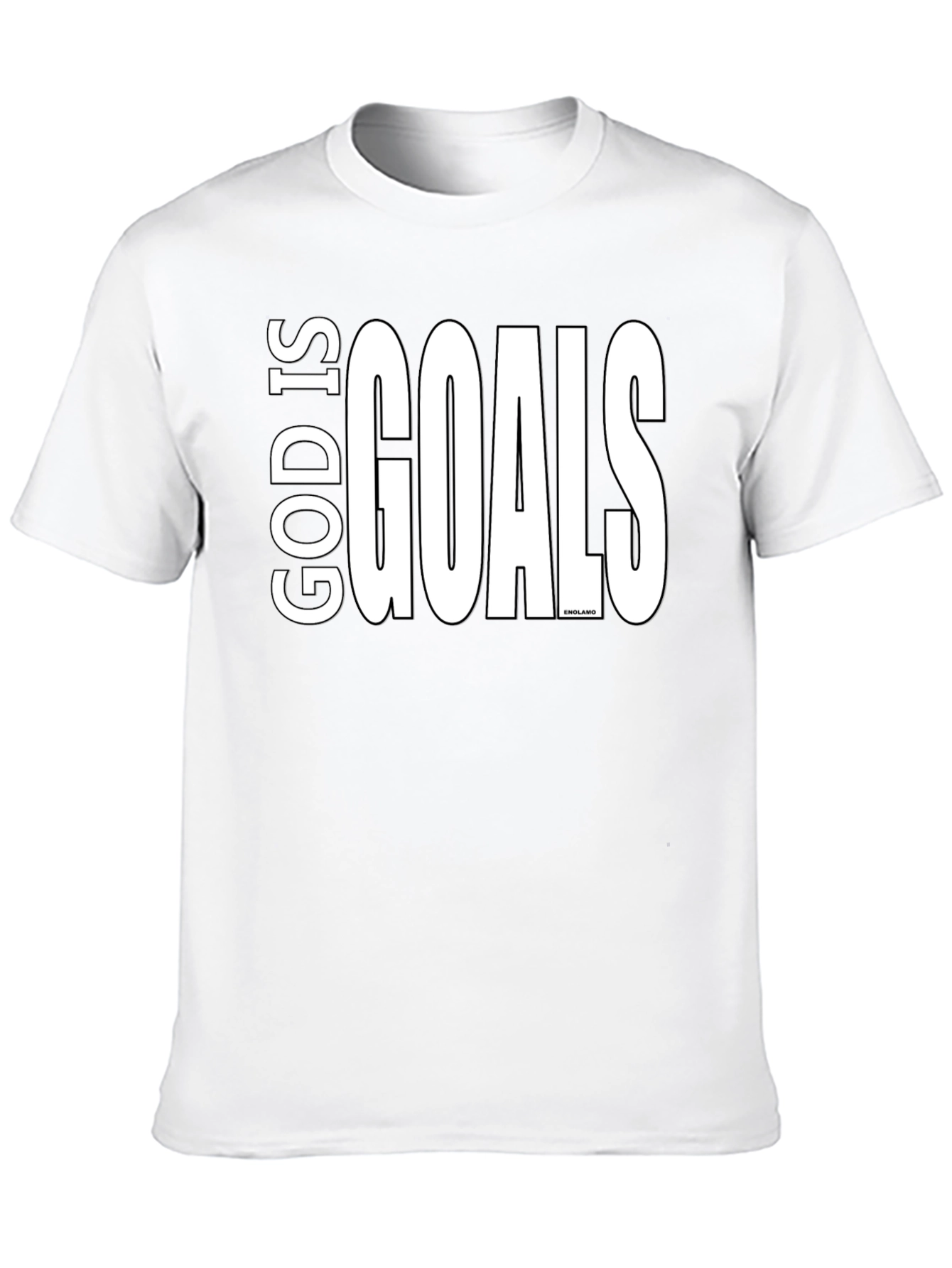 God Is Goals Graphic Tee - Black Cotton T-Shirt