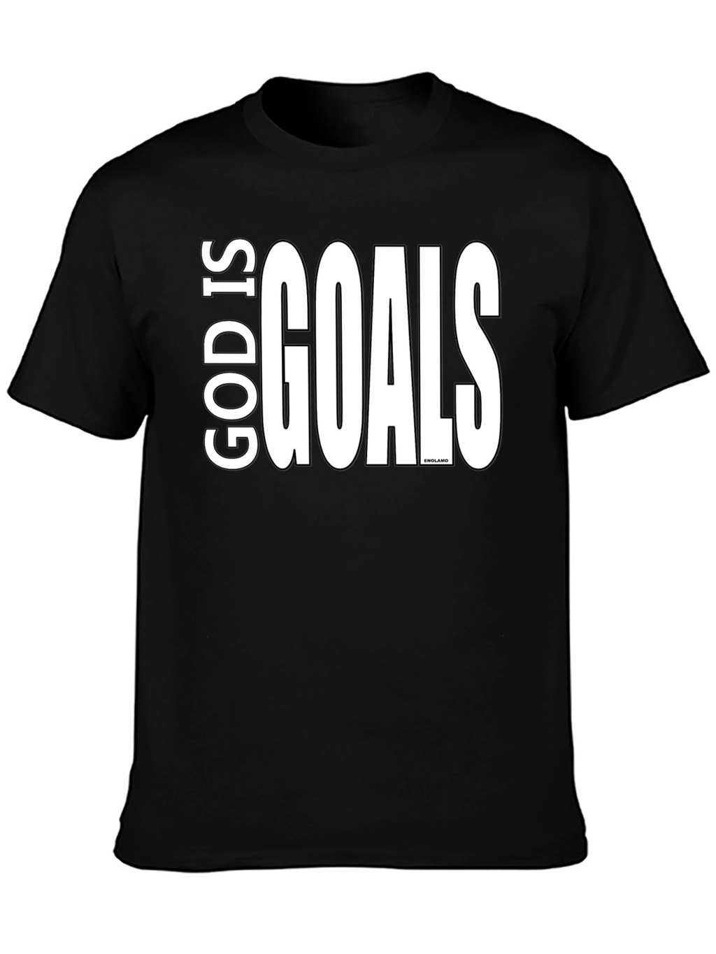 God Is Goals Graphic Tee - Black Cotton T-Shirt