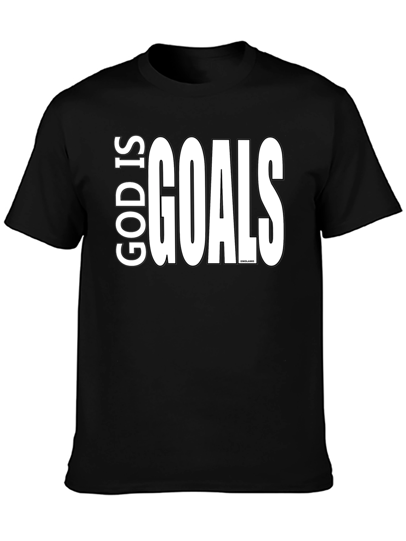 God Is Goals Graphic Tee - Black Cotton T-Shirt