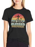Blessed Brother Christian Graphic Tee - Black
