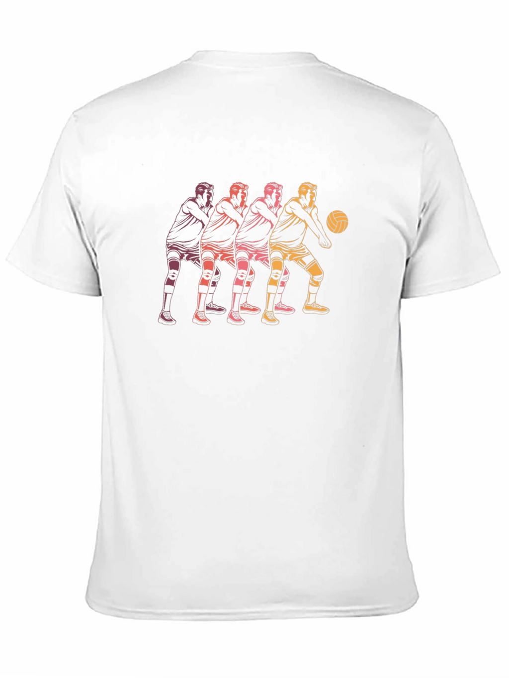 Volleyball Player Graphic Black T-Shirt