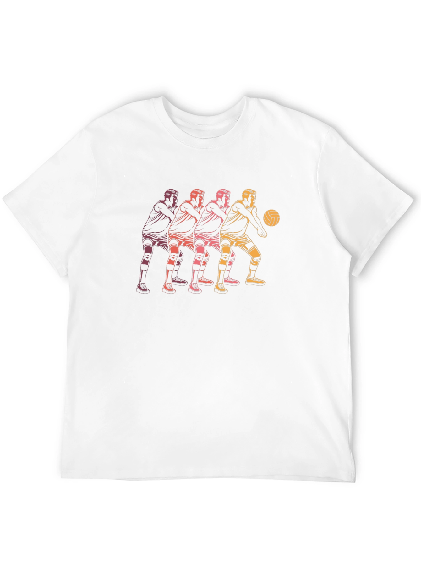 Volleyball Player Graphic Black T-Shirt