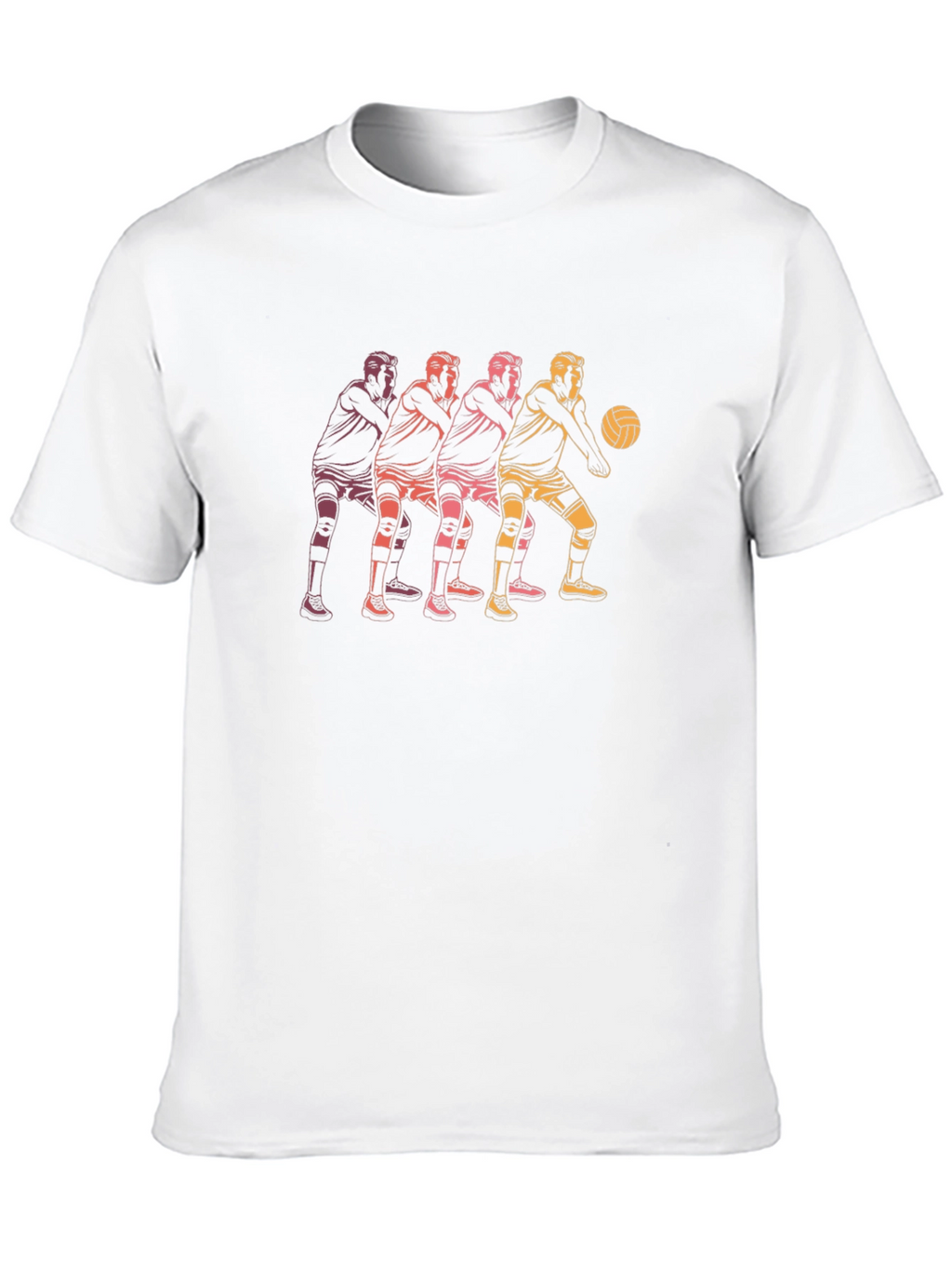 Volleyball Player Graphic Black T-Shirt