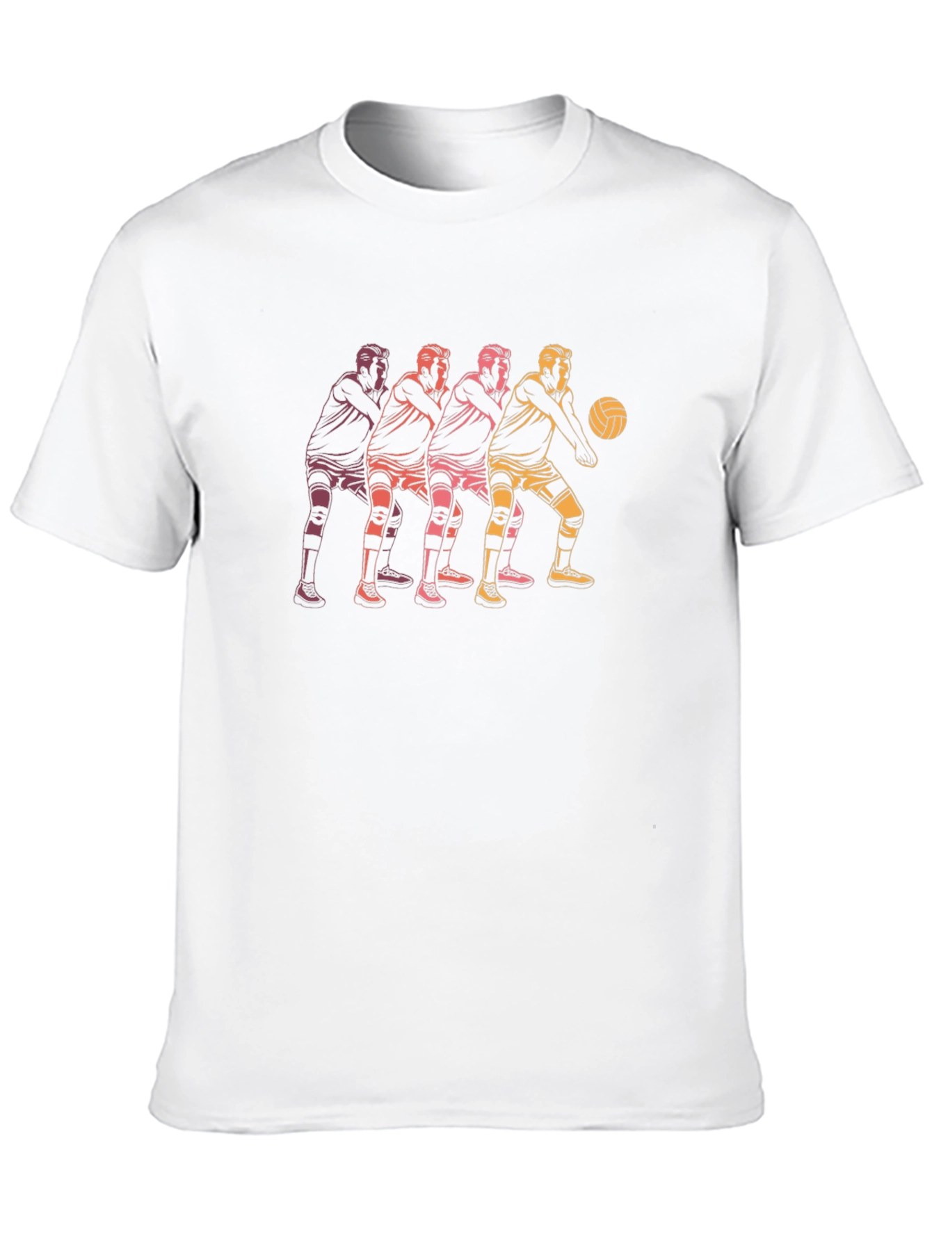 Volleyball Player Graphic Black T-Shirt