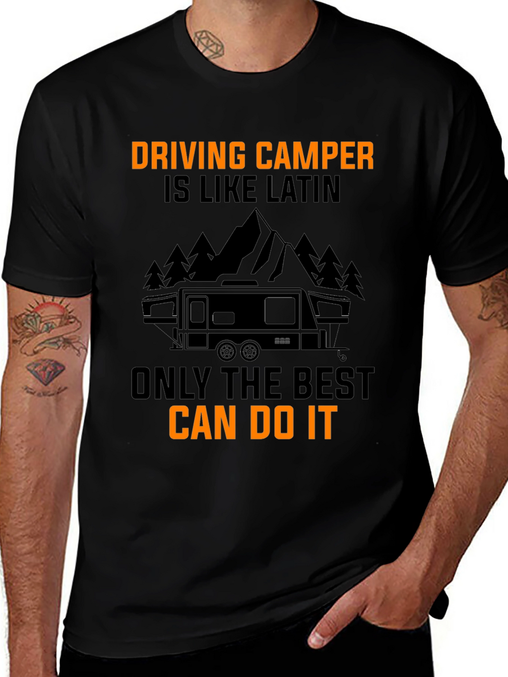 Driving Camper Like Latin Graphic Tee