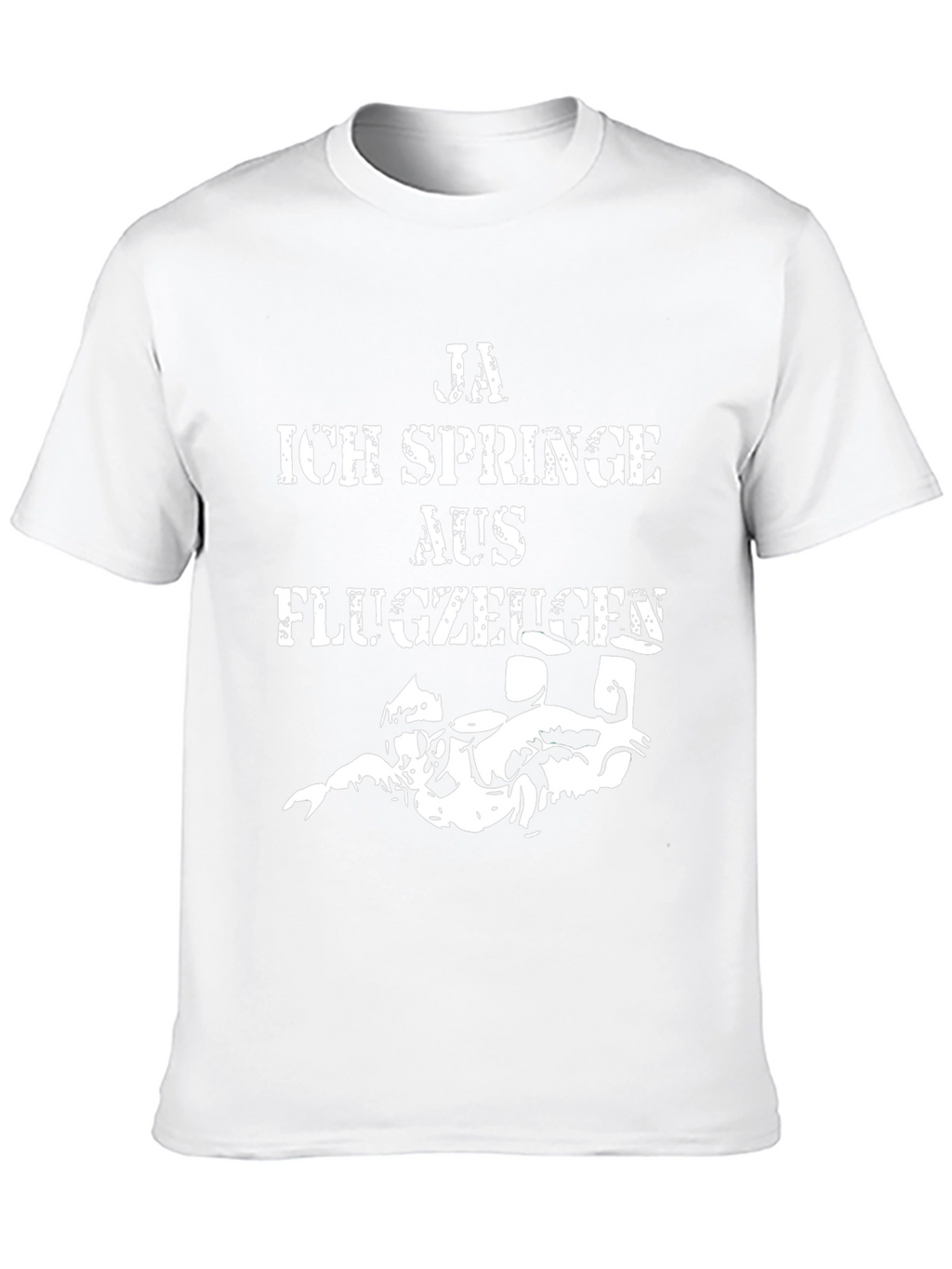 Ja Ich Springe Aus Flugzeugen Funny Skydiving T-Shirt