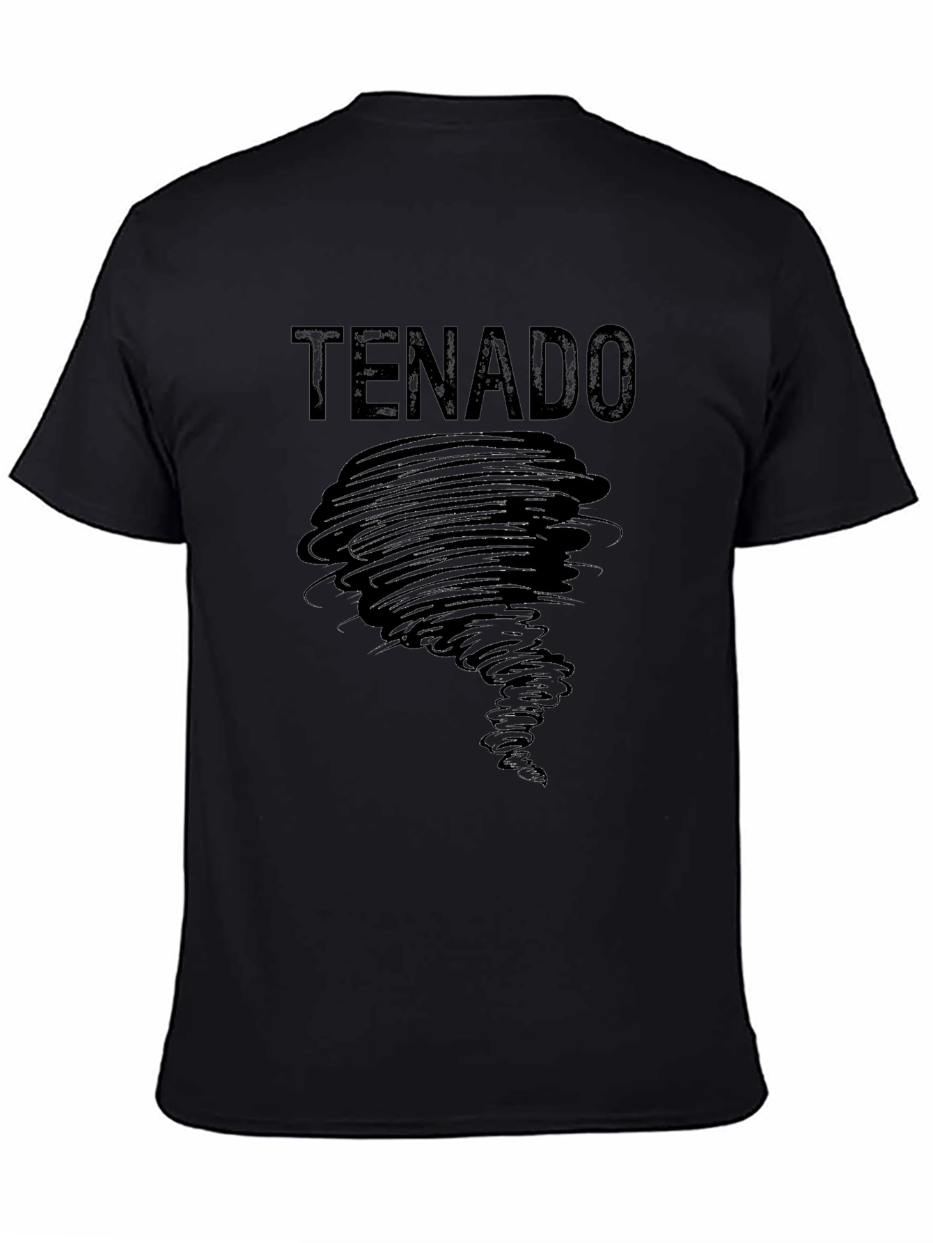 TENADO Tornado Graphic Black T-Shirt