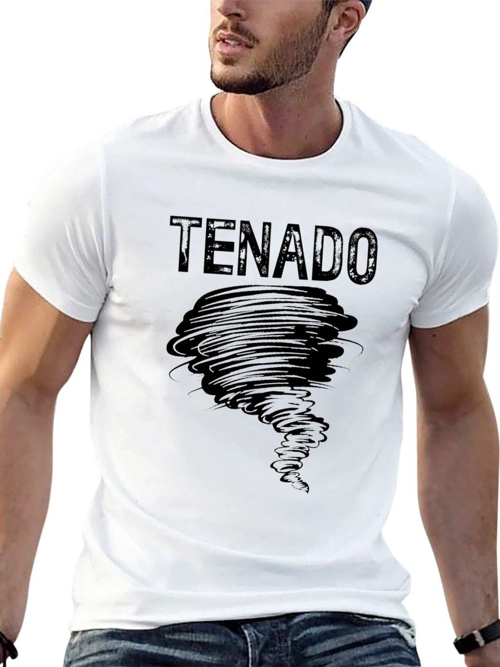 TENADO Tornado Graphic Black T-Shirt