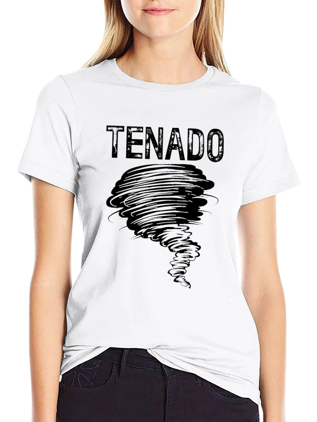 TENADO Tornado Graphic Black T-Shirt