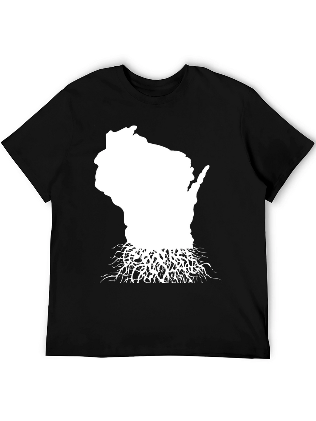Wisconsin Roots Black T-Shirt - State Pride Tee