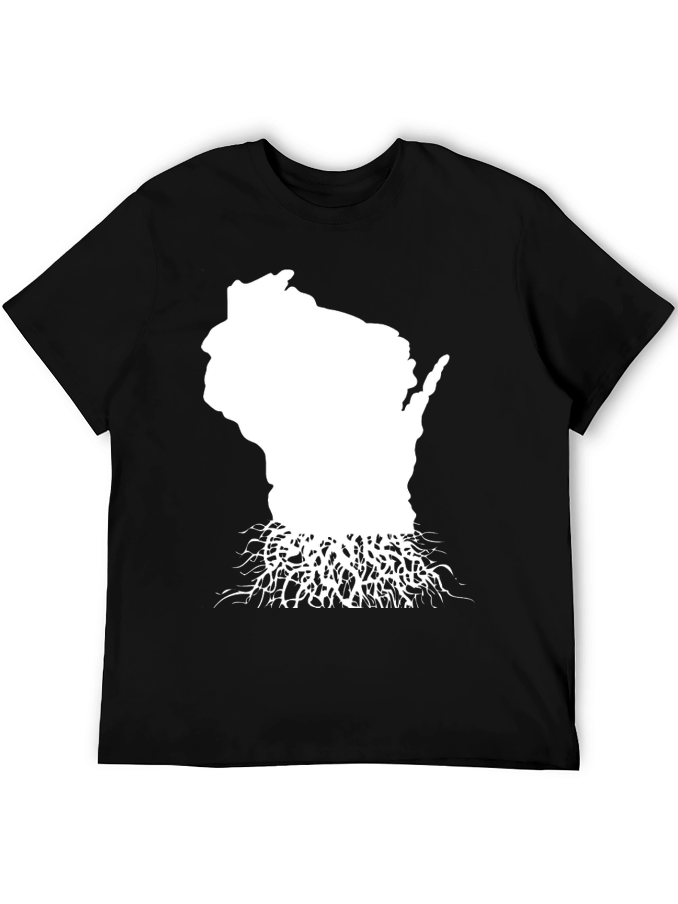 Wisconsin Roots Black T-Shirt - State Pride Tee