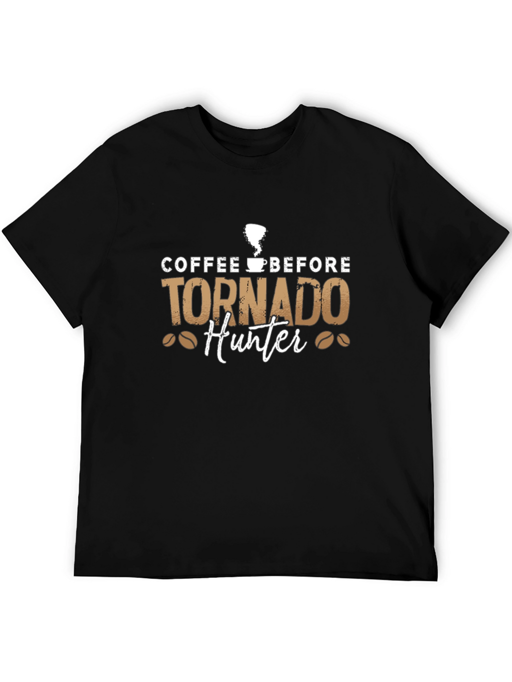Coffee Before Tornado Hunter Black Tee