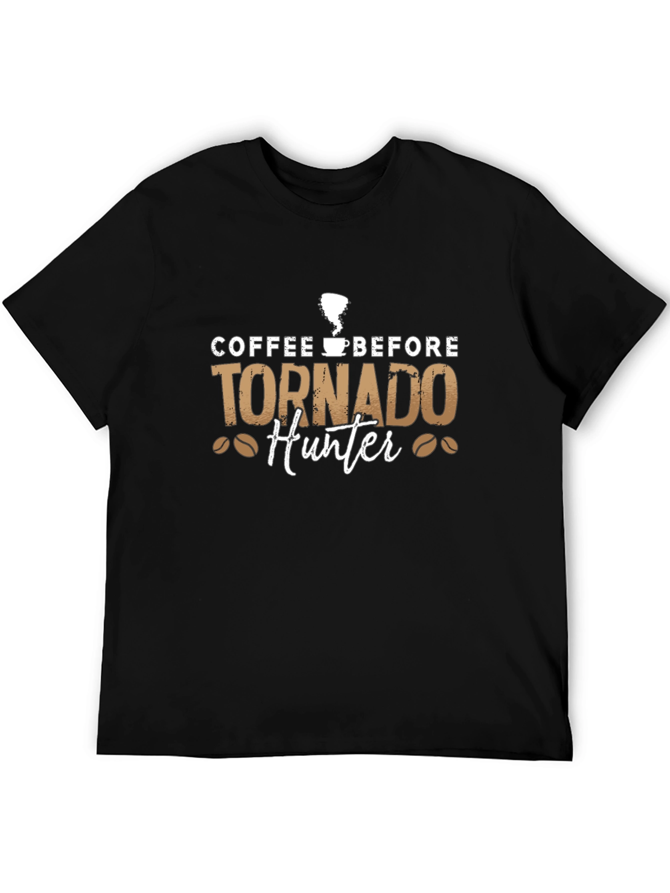 Coffee Before Tornado Hunter Black Tee