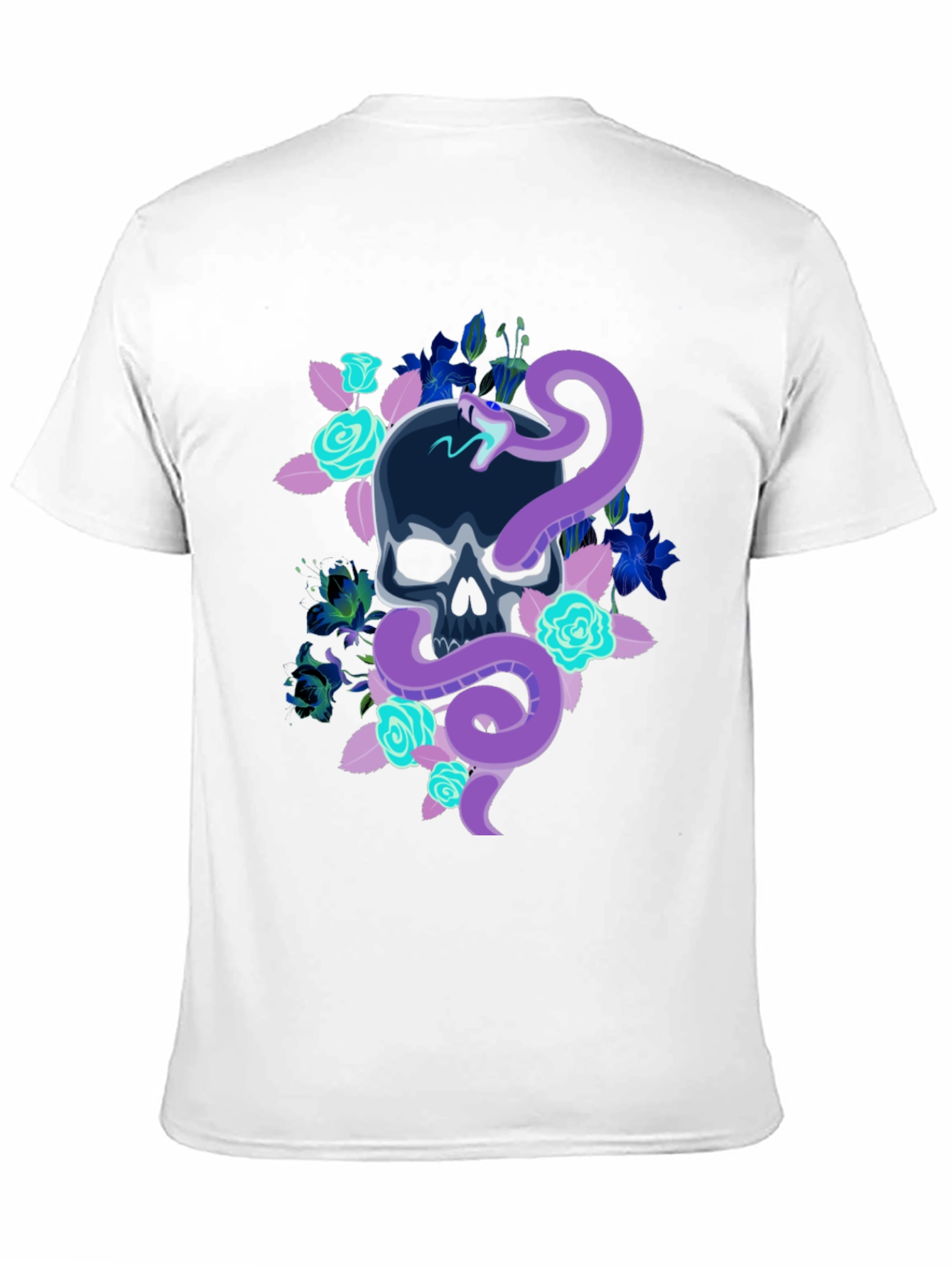 Skull & Snake Graphic T-Shirt