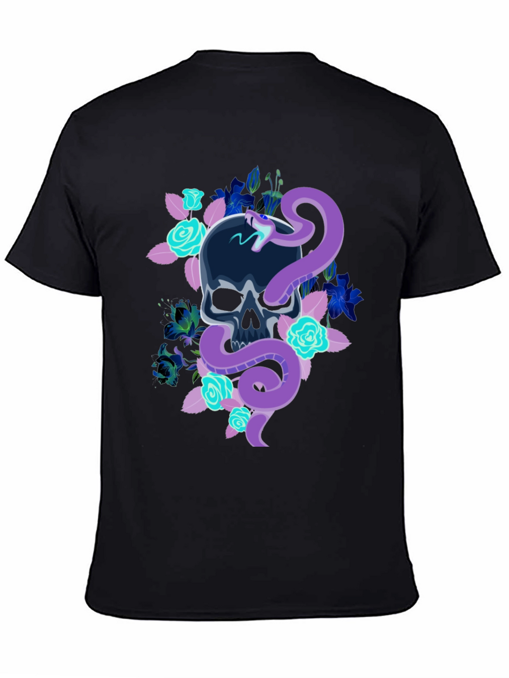 Skull & Snake Graphic T-Shirt