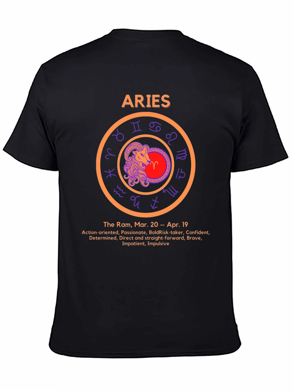 Aries Zodiac Sign T-Shirt