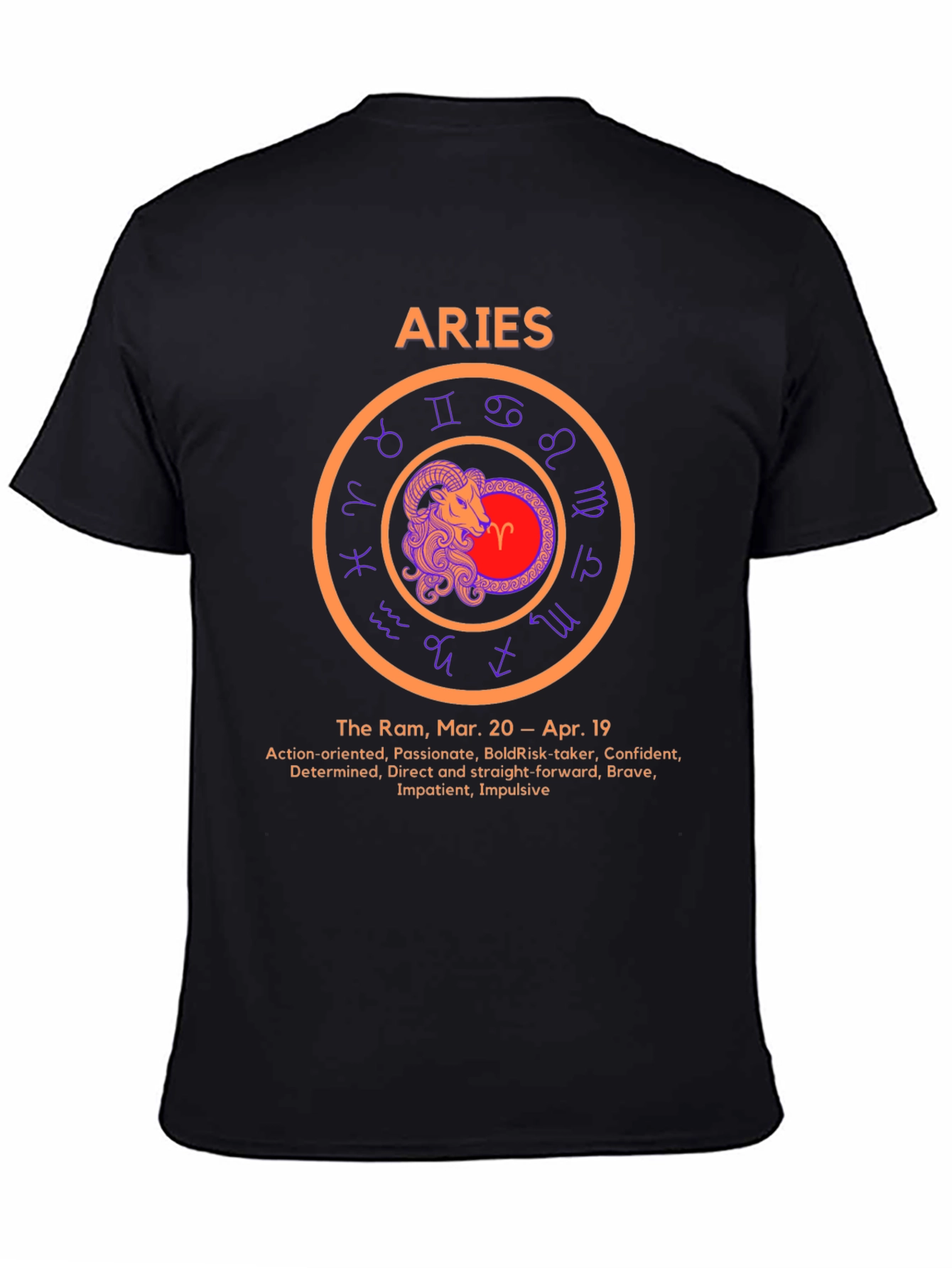 Aries Zodiac Sign T-Shirt