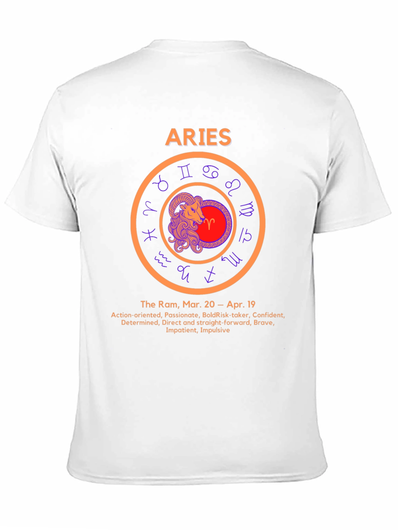 Aries Zodiac Sign T-Shirt