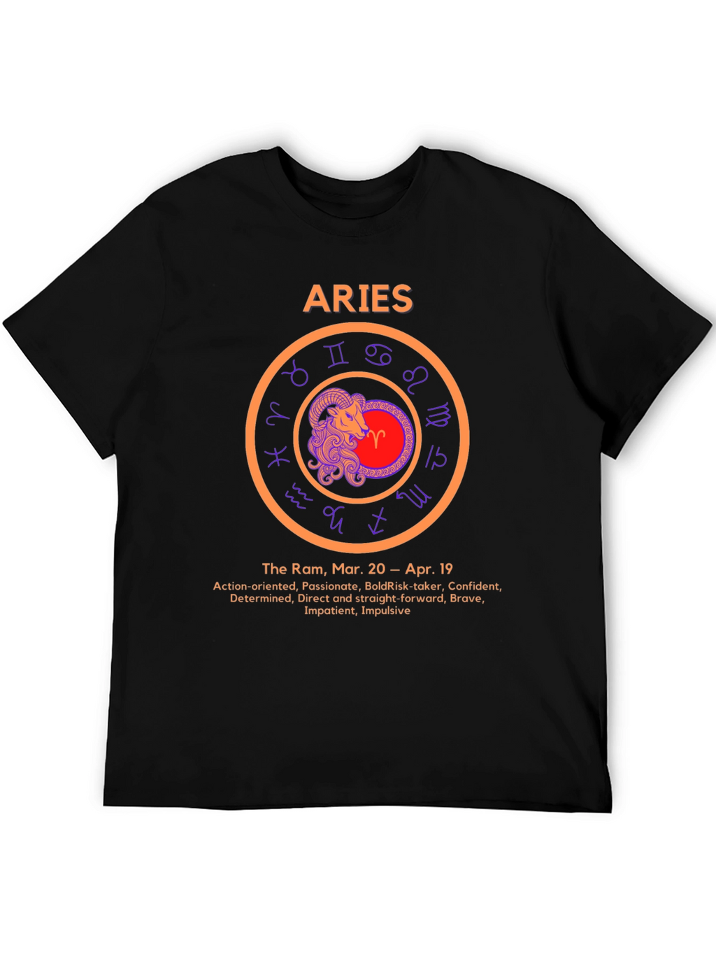 Aries Zodiac Sign T-Shirt