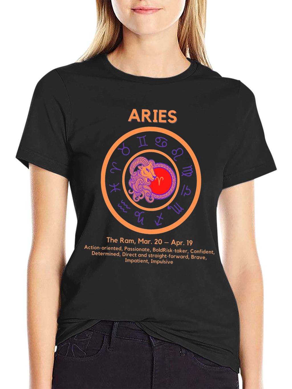 Aries Zodiac Sign T-Shirt