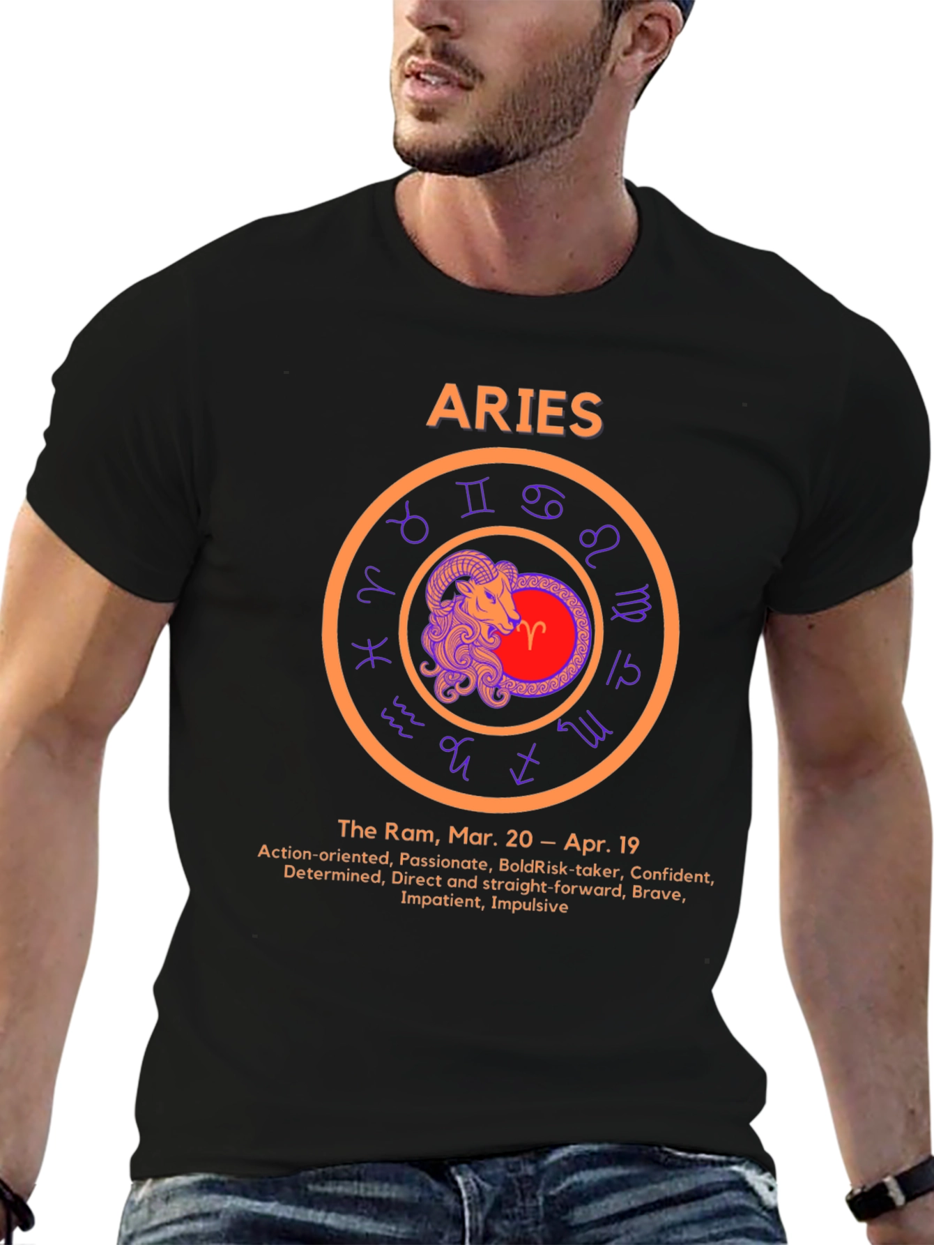 Aries Zodiac Sign T-Shirt