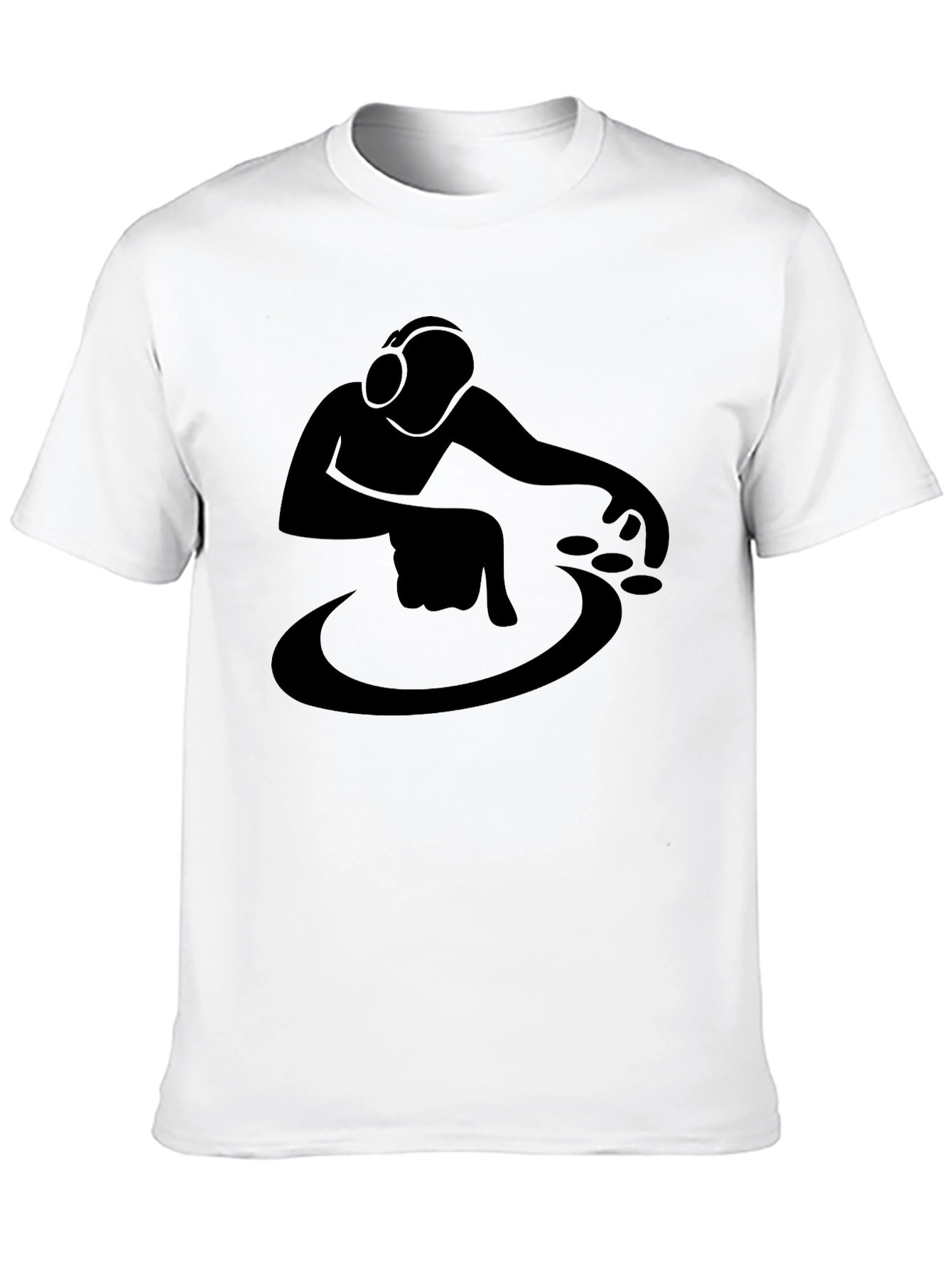 DJ Graphic Tee - Stylish Black Cotton T-Shirt