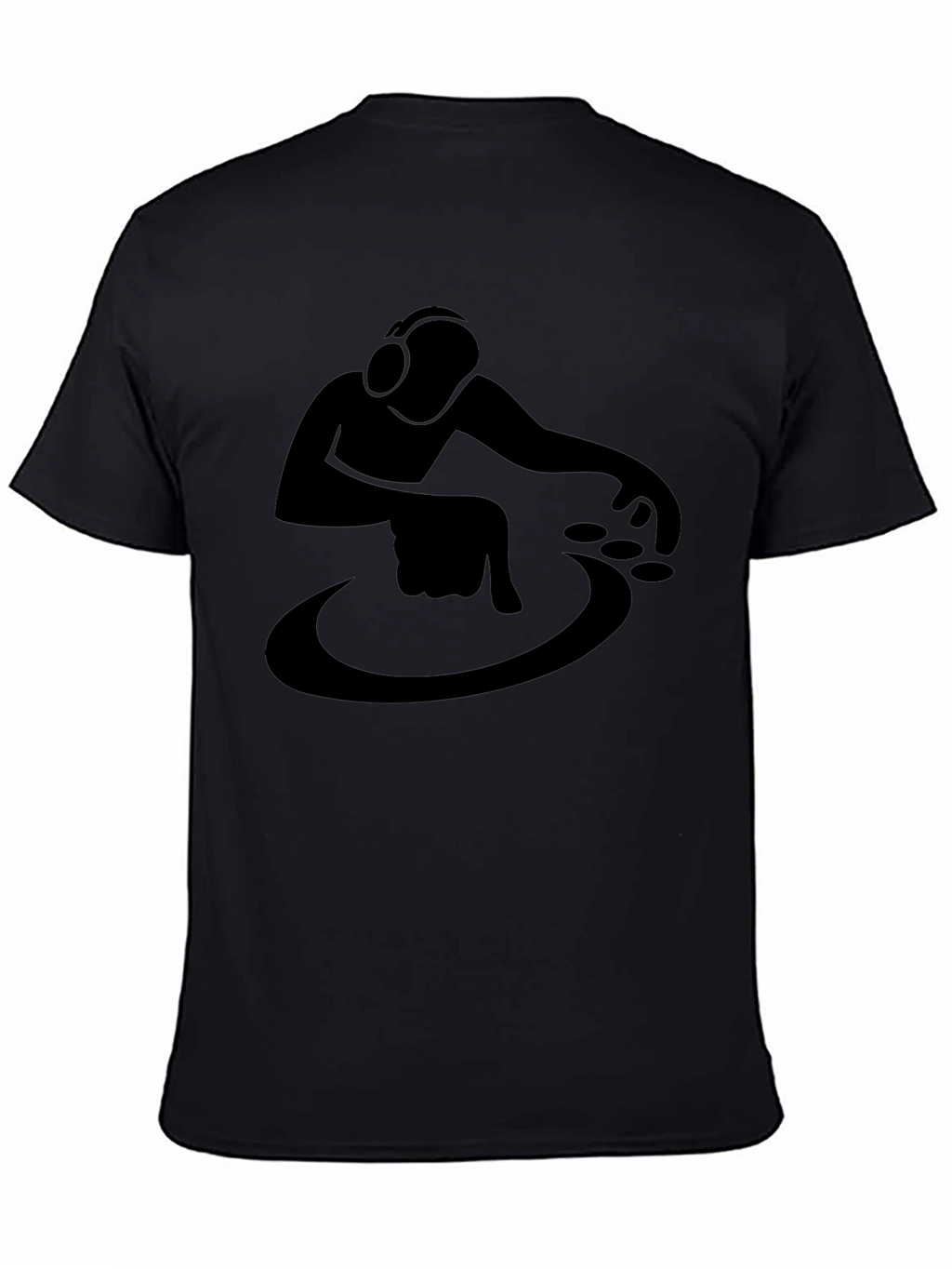 DJ Graphic Tee - Stylish Black Cotton T-Shirt
