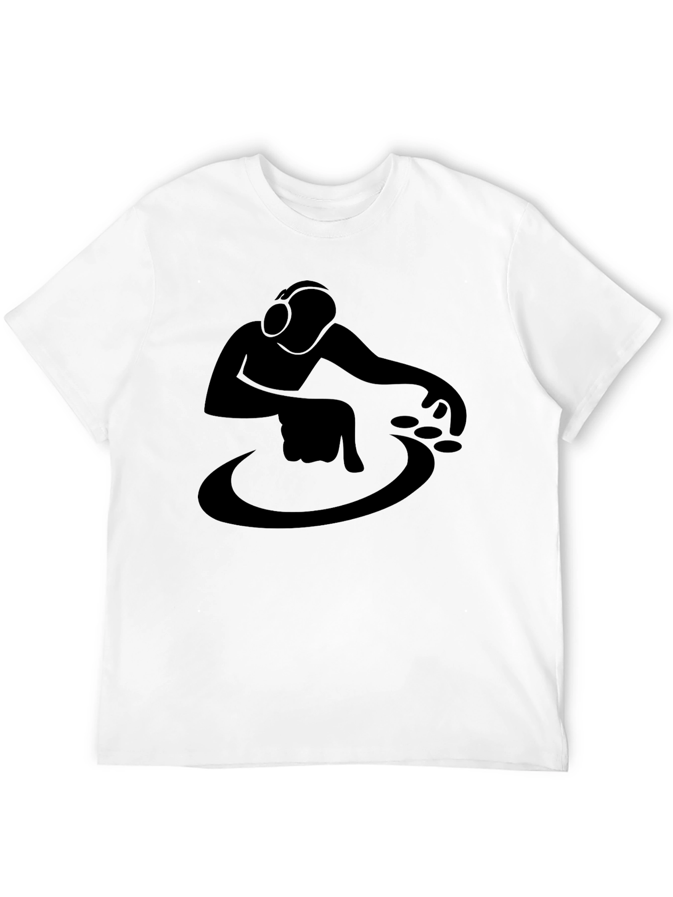 DJ Graphic Tee - Stylish Black Cotton T-Shirt